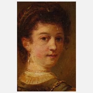 Qualitätvolle Wiederholung nach Rembrandt