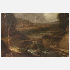 Altmeisterliche Flusslandschaft