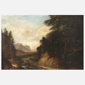 Altmeisterliche Flusslandschaft