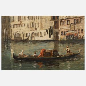 William Callow, attr., Am Canal Grande in Venedig
