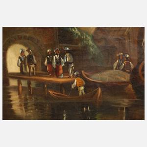 J. C. Gessnitzer, Niederländischer Hafen