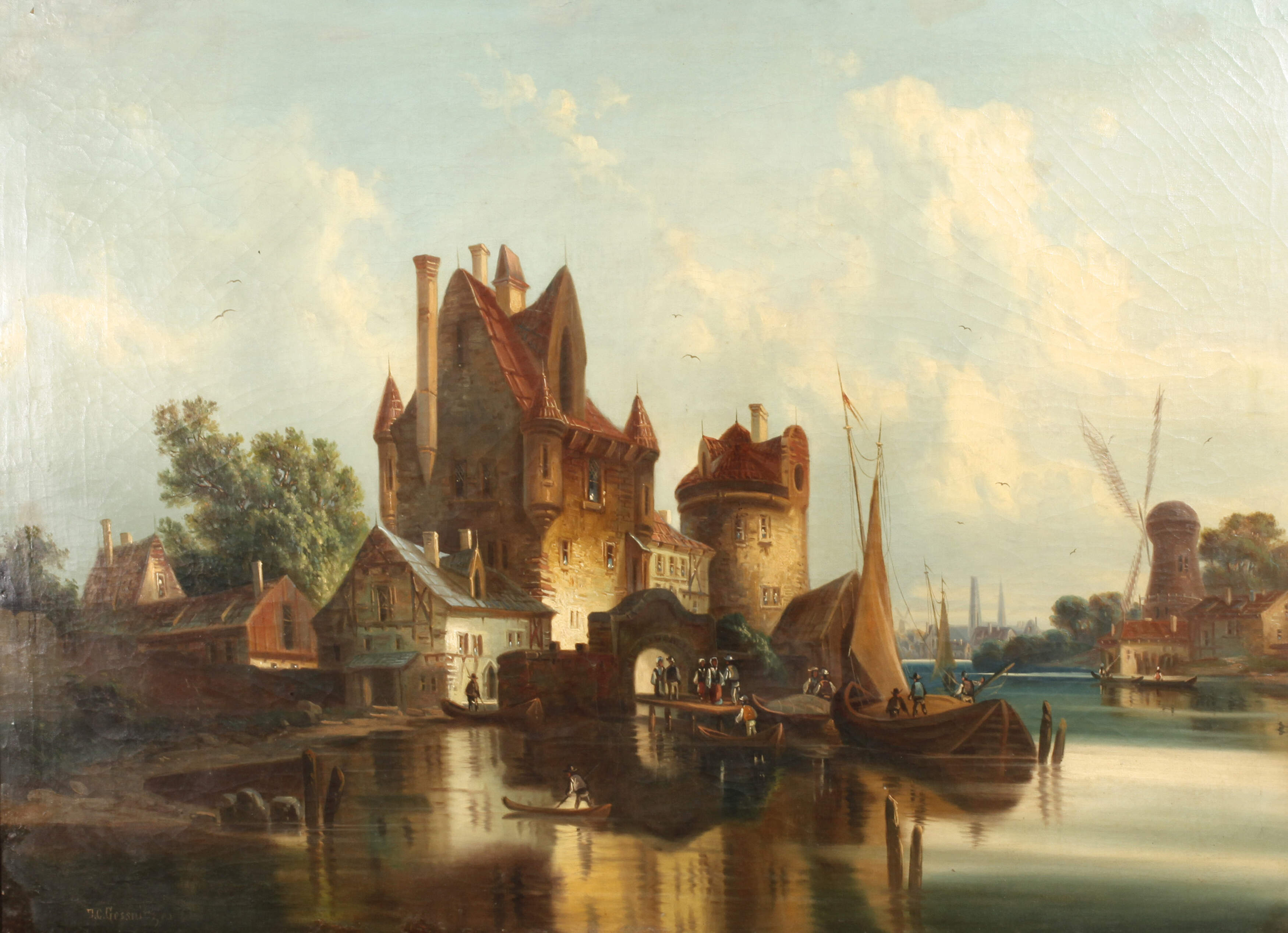 J. C. Gessnitzer, Niederländischer Hafen