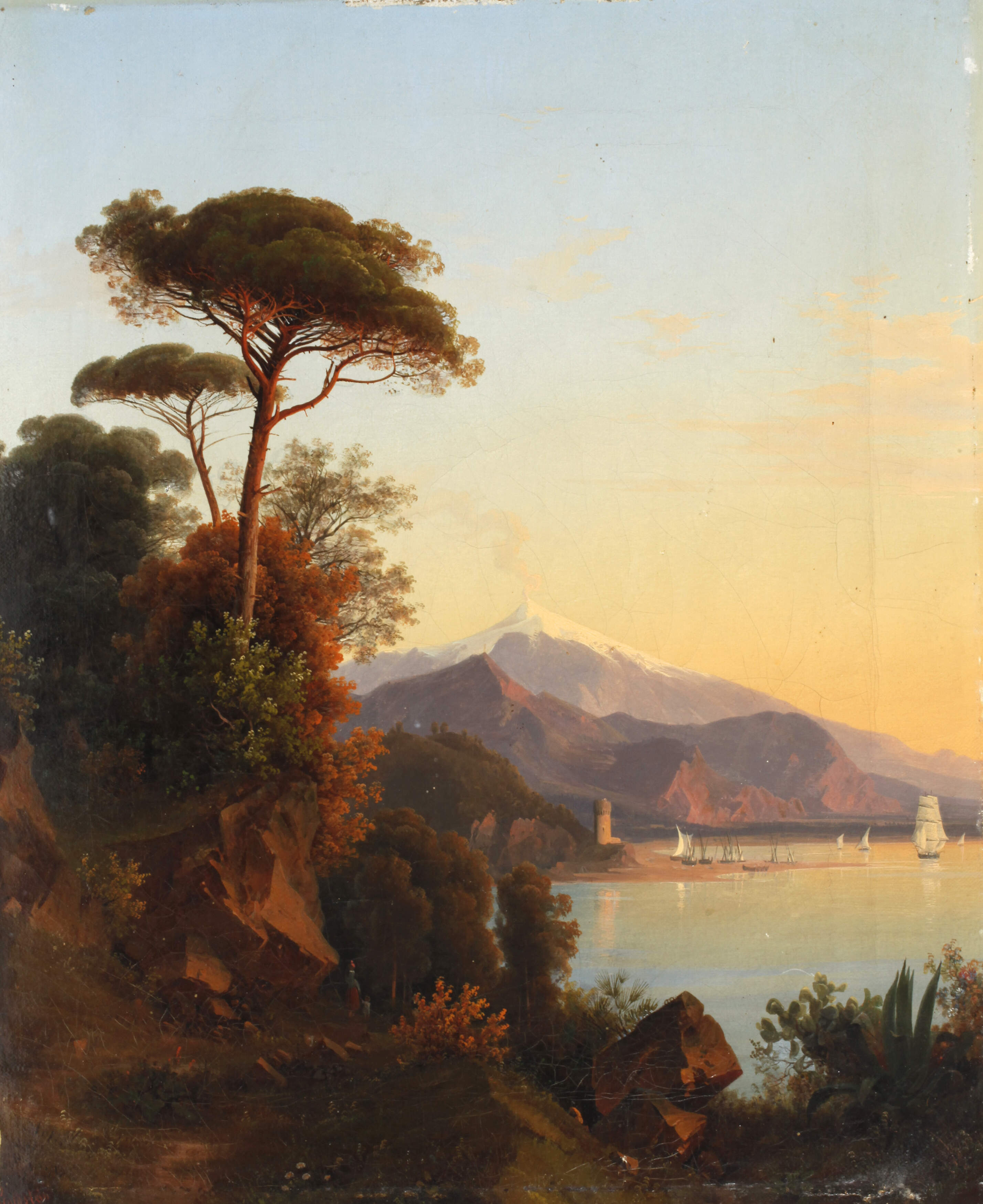 Theodor Goldstein, Abendliche Ansicht des Vesuvs