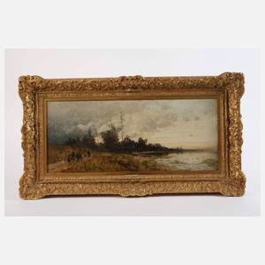 Karl Heffner, attr., Herbstliche Seelandschaft