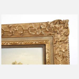 Karl Heilmayer, Märzenlandschaft mit Bauer beim Pflügen