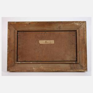 Karl Heilmayer, Märzenlandschaft mit Bauer beim Pflügen