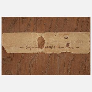 Karl Heilmayer, Märzenlandschaft mit Bauer beim Pflügen