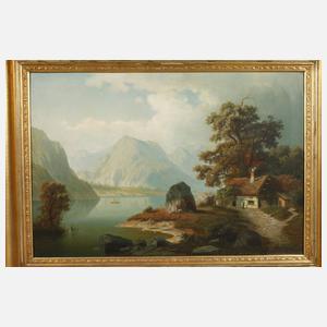 Eduard Hein, attr., Romantische Gebirgslandschaft