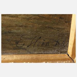 Eduard Hein, attr., Romantische Gebirgslandschaft