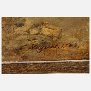 Charles Hoguet, Fischerboote am Strand