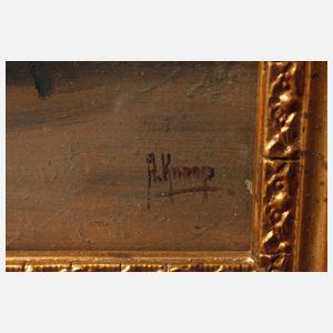 August Knoop, Im Wirtshaus