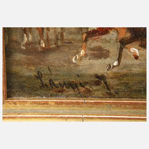 Ernö Lanyi, Ländliche Szene mit Kutsche