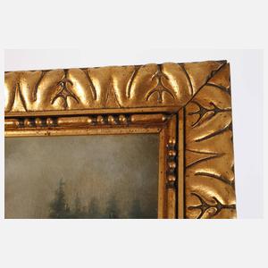 A. Mühlig, Mönch zwei Raubritter verfluchend