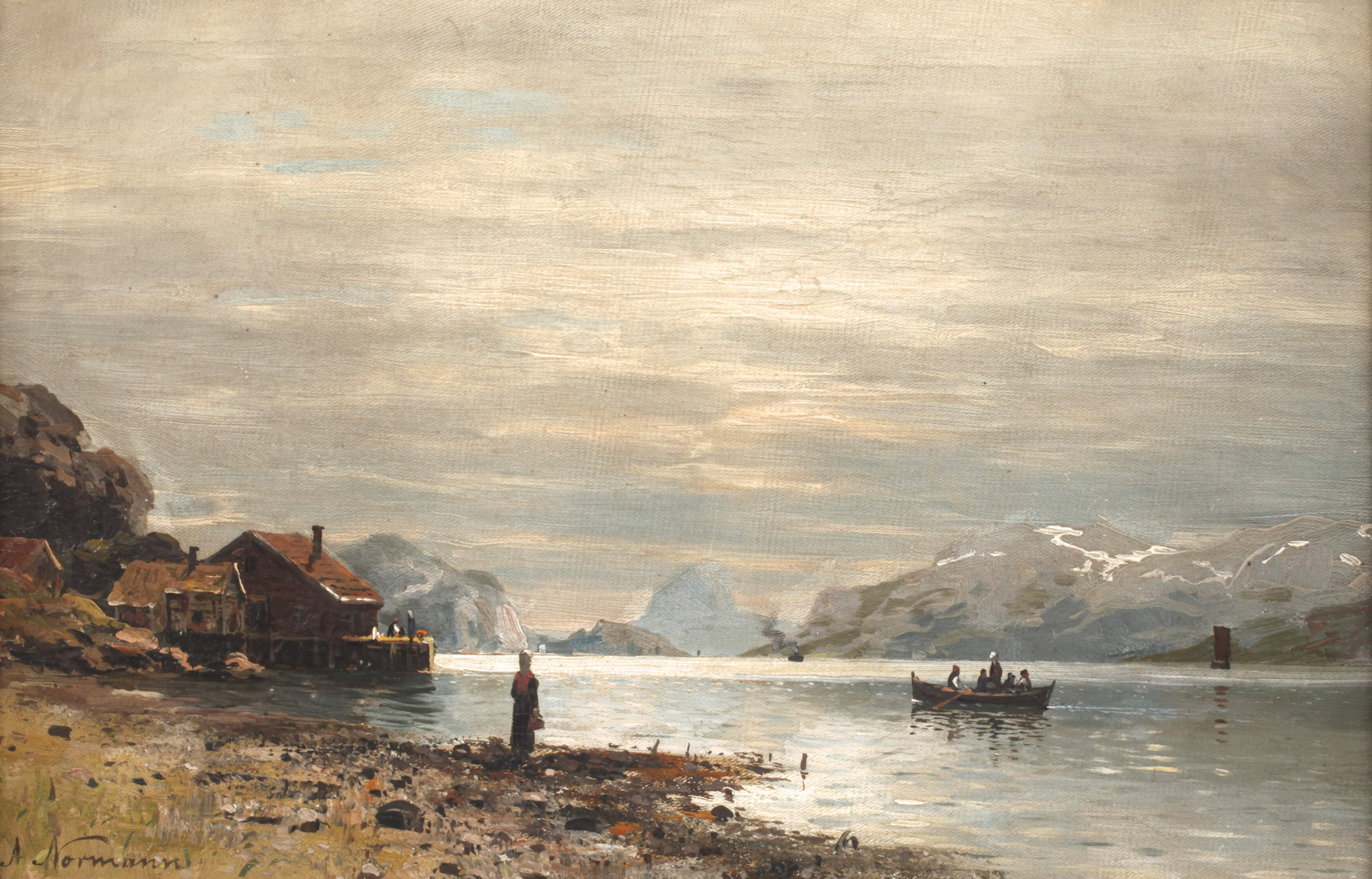Adelsteen Normann, Norwegische Fjordlandschaft