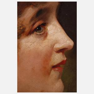 Bruno Pinkow, Schulterportrait einer Dame
