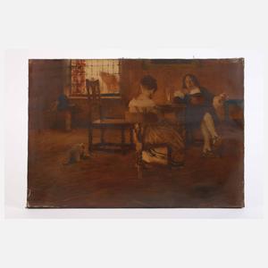 Wilhelm Schreuer, Galante Szene im Interieur