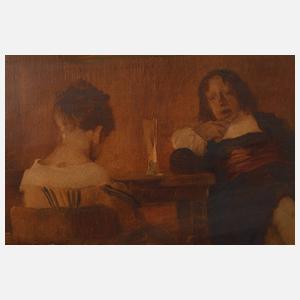 Wilhelm Schreuer, Galante Szene im Interieur