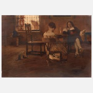 Wilhelm Schreuer, Galante Szene im Interieur