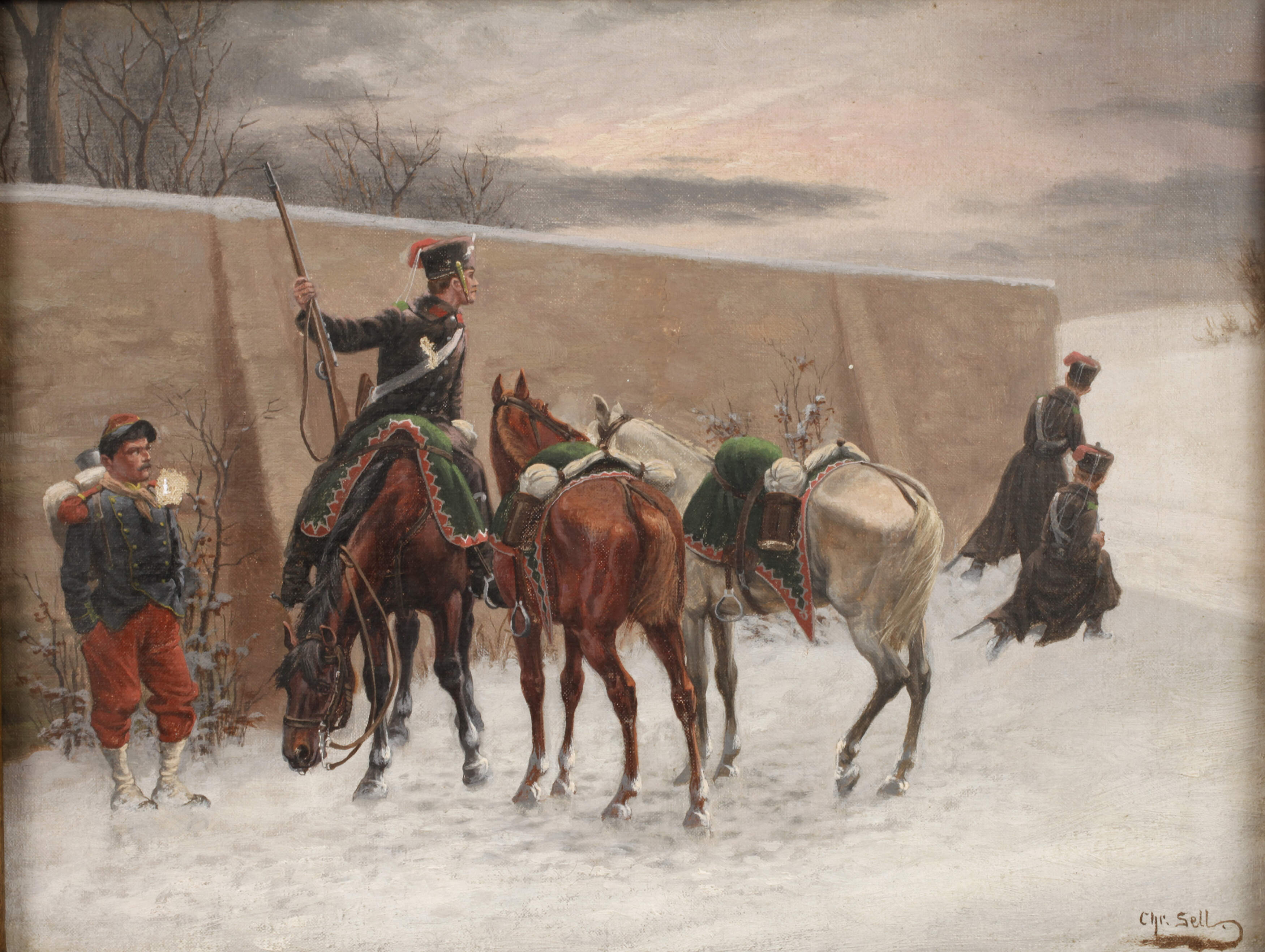 Christian Sell, Szene aus dem Deutsch-Französischen Krieg