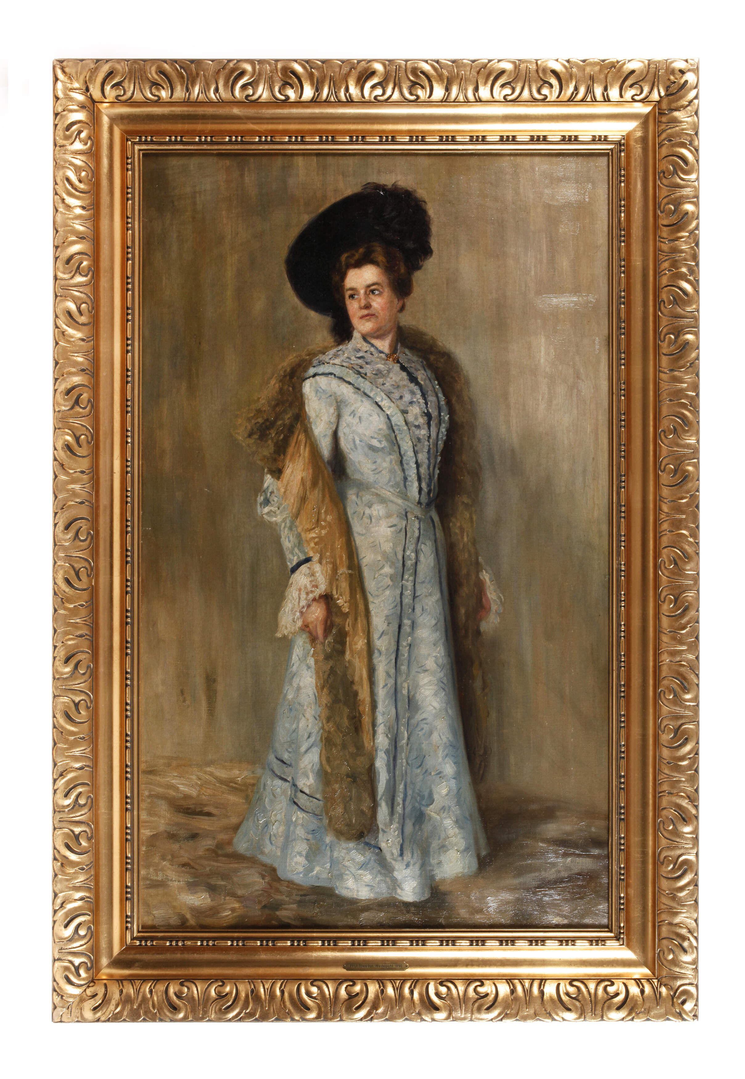 Theodor Wedepohl, attr., Damenbildnis