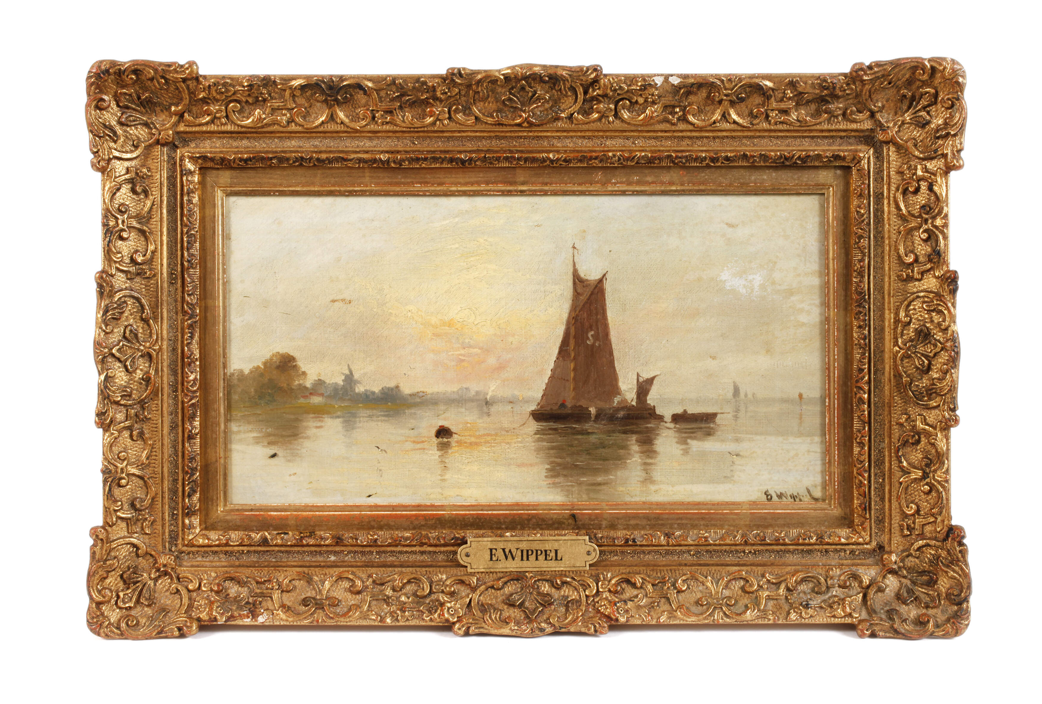 E. Wippel, Abend am Meer