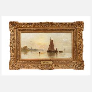 E. Wippel, Abend am Meer