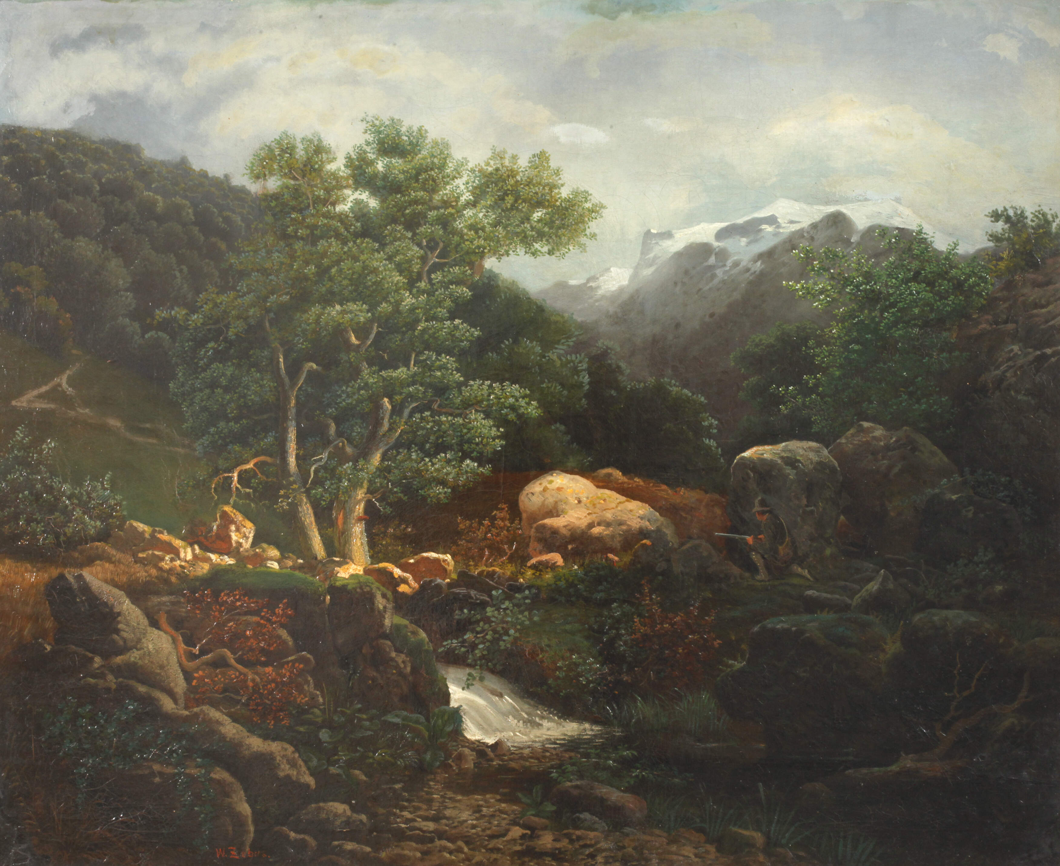 Wilhem Zobus, Jäger im Gebirge