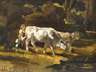 Willem de Zwart, attr., Bäuerin mit Kühen
