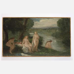 Studie mit badenden Mädchen