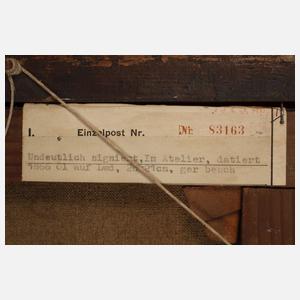 Amouröse Atelierszene