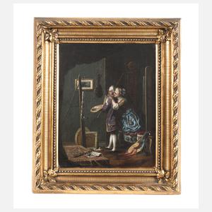 Amouröse Atelierszene