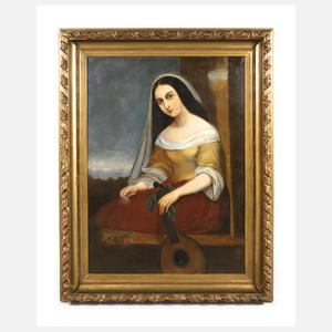 G. Ciardiello, Italienerin mit Mandoline