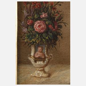 Biedermeierliches Portrait mit Frau und Kind