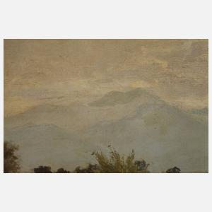 Süddeutsche Sommerlandschaft mit Fluss