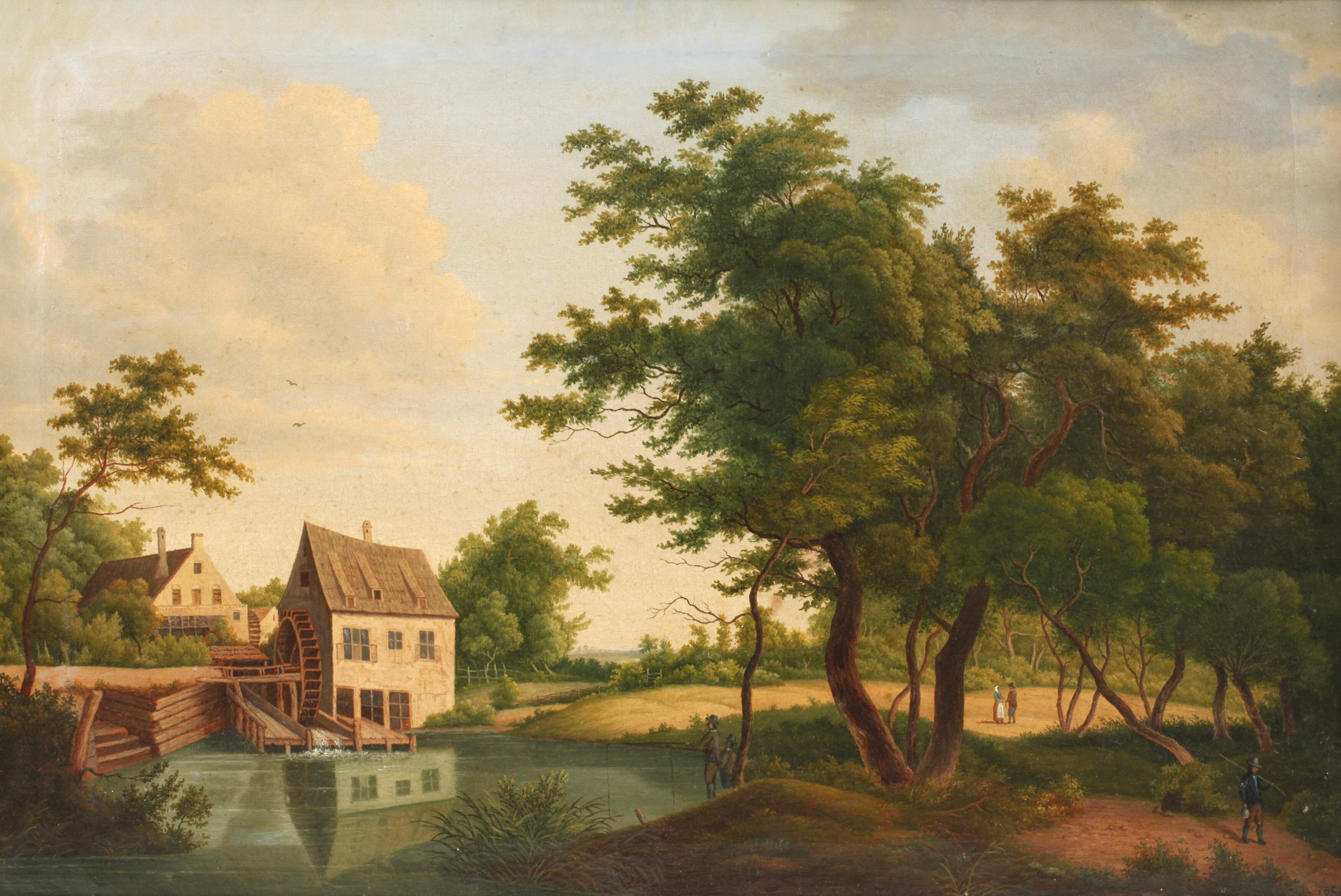 Spätbiedermeierliche Mühlenansicht