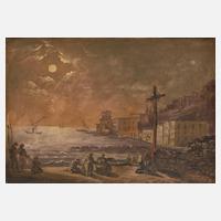 Abendgebet in der Bucht von Mergellina in Neapel111