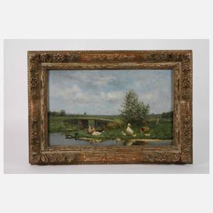 Constant Artz, Enten am Weiher