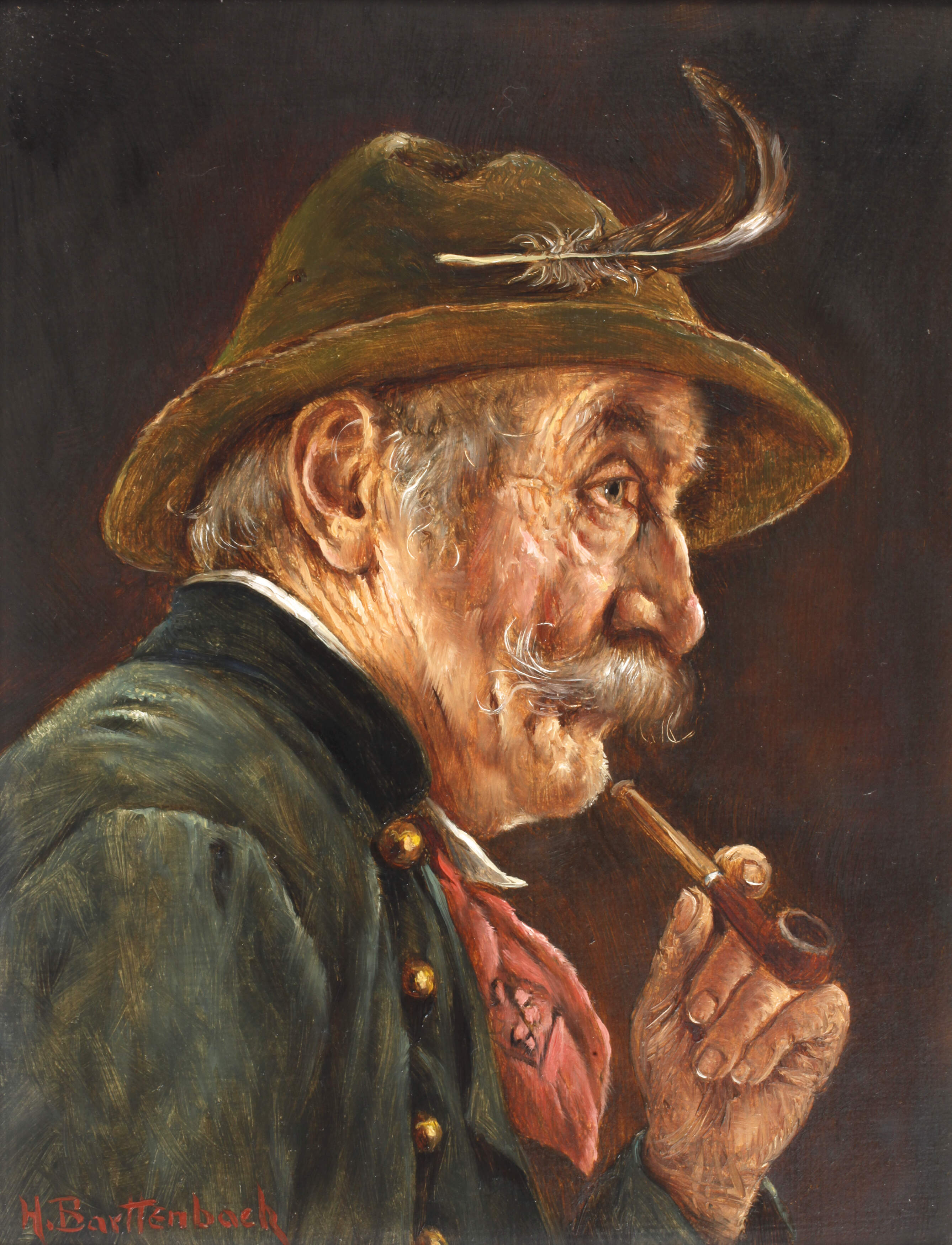 Hans Barttenbach, Pfeifenraucher