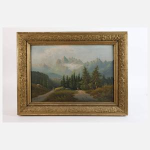 E. Bauer, Alpenlandschaft