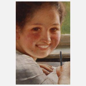 Carl von Bergen, Junge Frau am Fenster