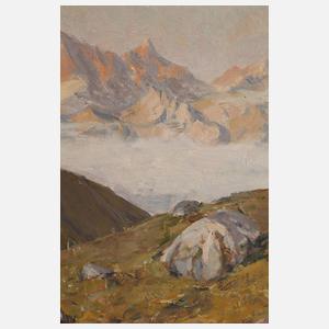 Robert Franz Curry, Sonnige Hochgebirgslandschaft