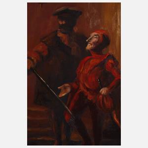 Ernst, Faust mit Mephisto in Auerbachs Keller