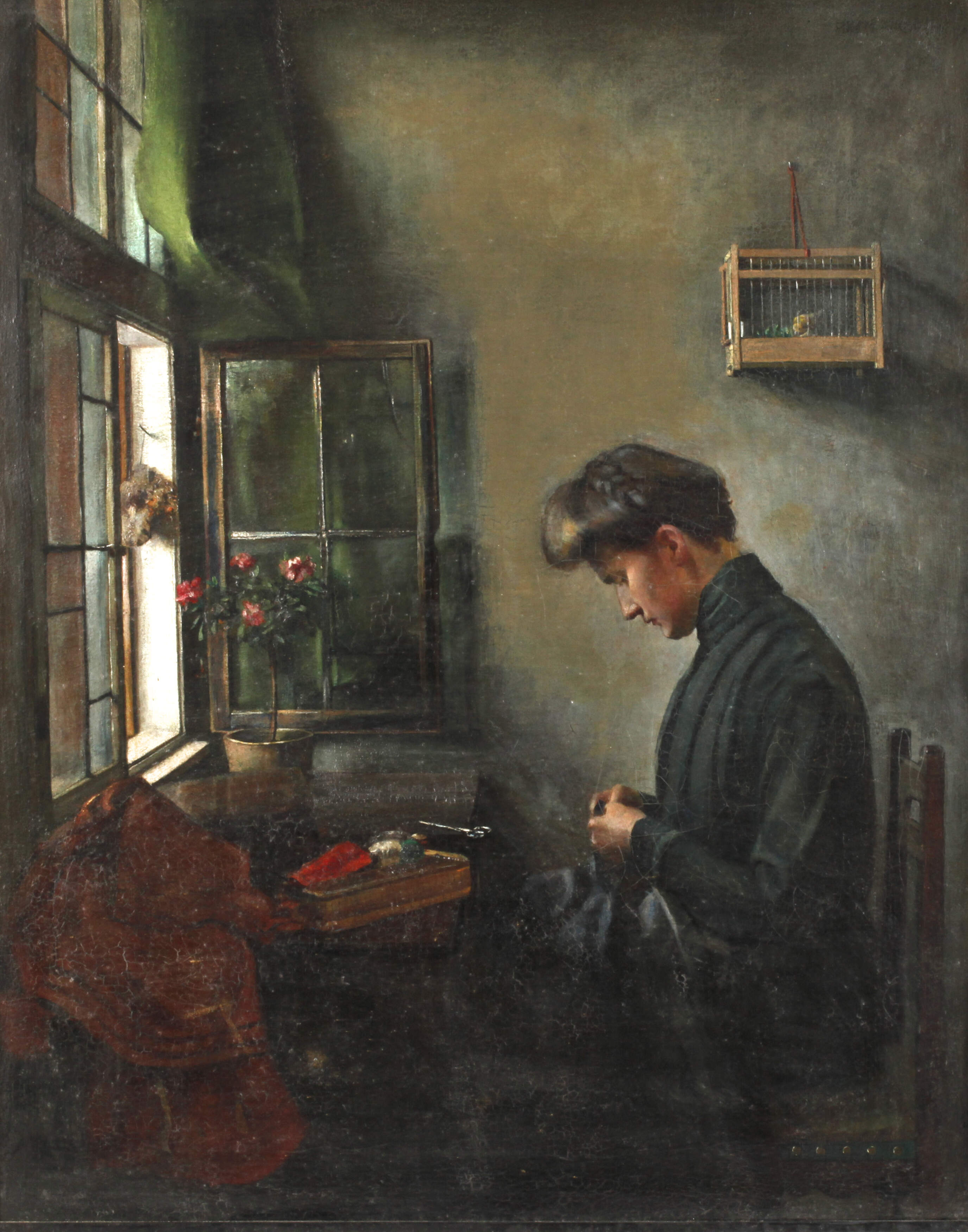 Hermann Graf, "Die Näherin"