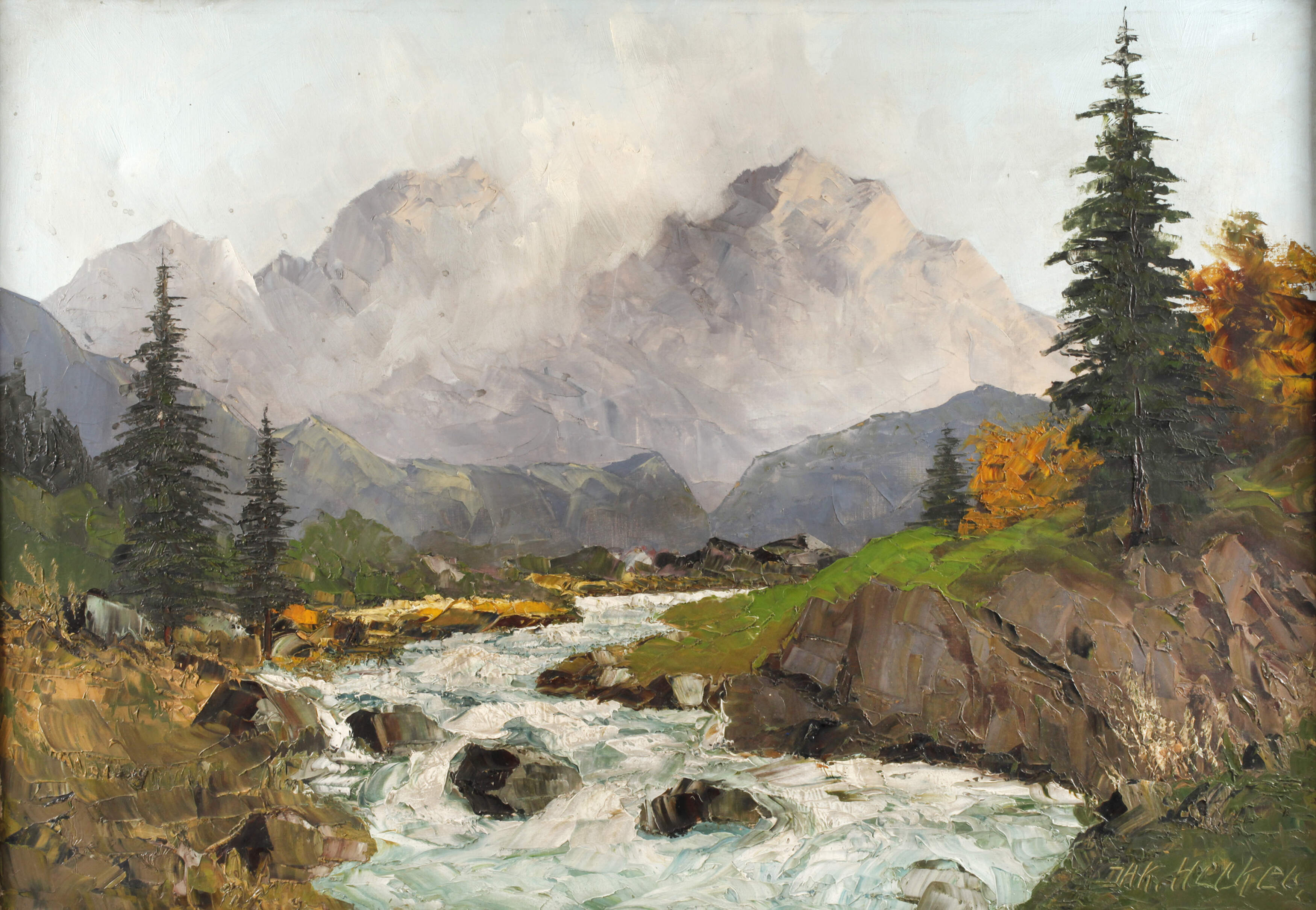 Jakob Hecker, Berglandschaft