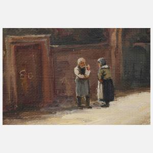 Max Herterich, attr., Kleinstadtidyll Rothenburg