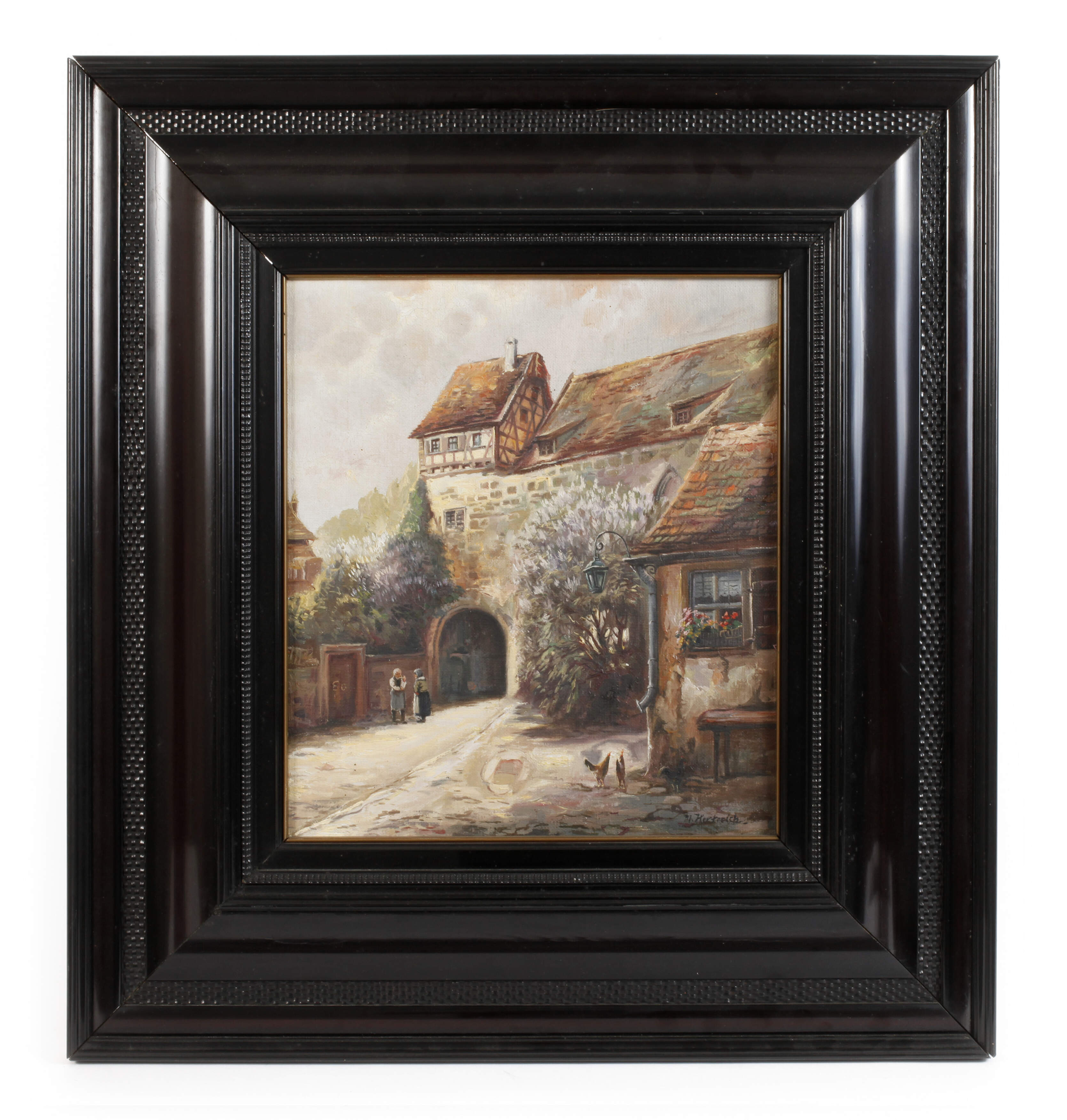 Max Herterich, attr., Kleinstadtidyll Rothenburg