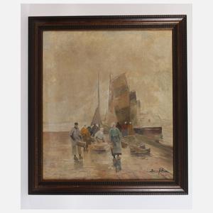 Bruno Jüttner, Morgens am Kai