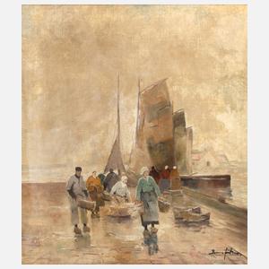 Bruno Jüttner, Morgens am Kai