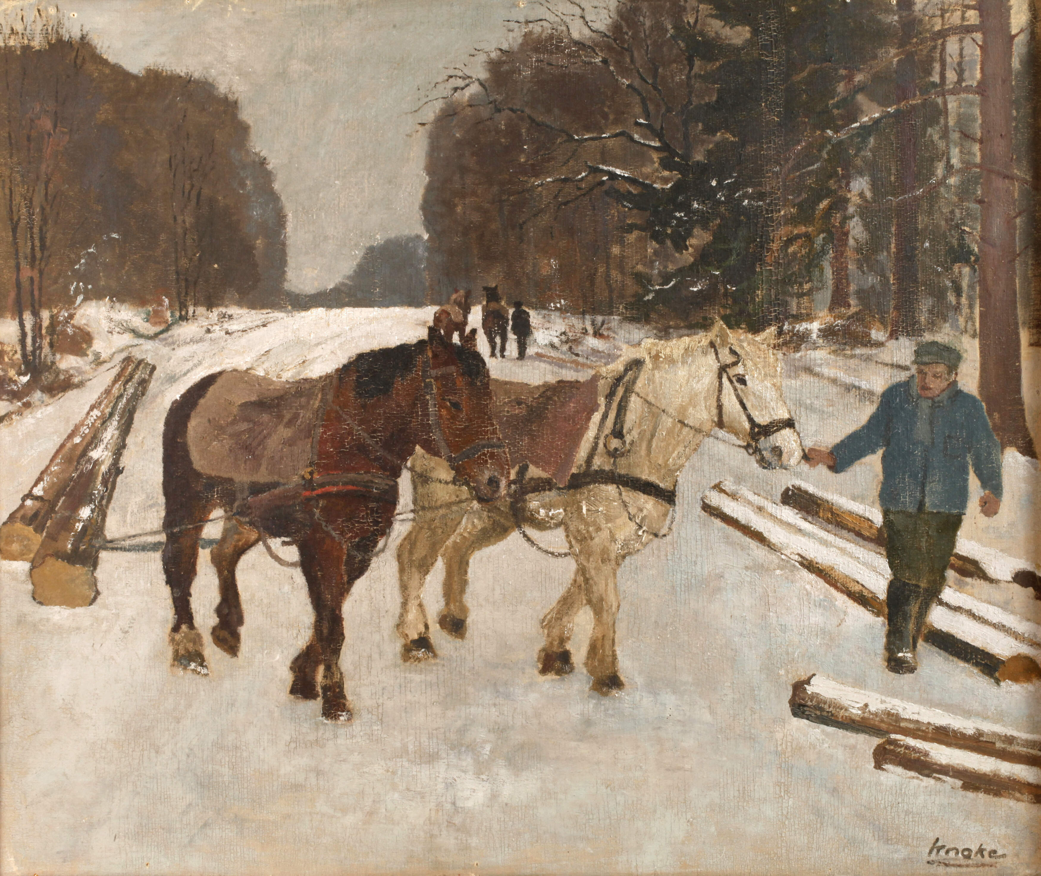 Albert Knoke, Waldarbeiter