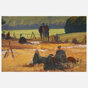 Hugo Köcke, attr., Jäger in Vorgebirgslandschaft